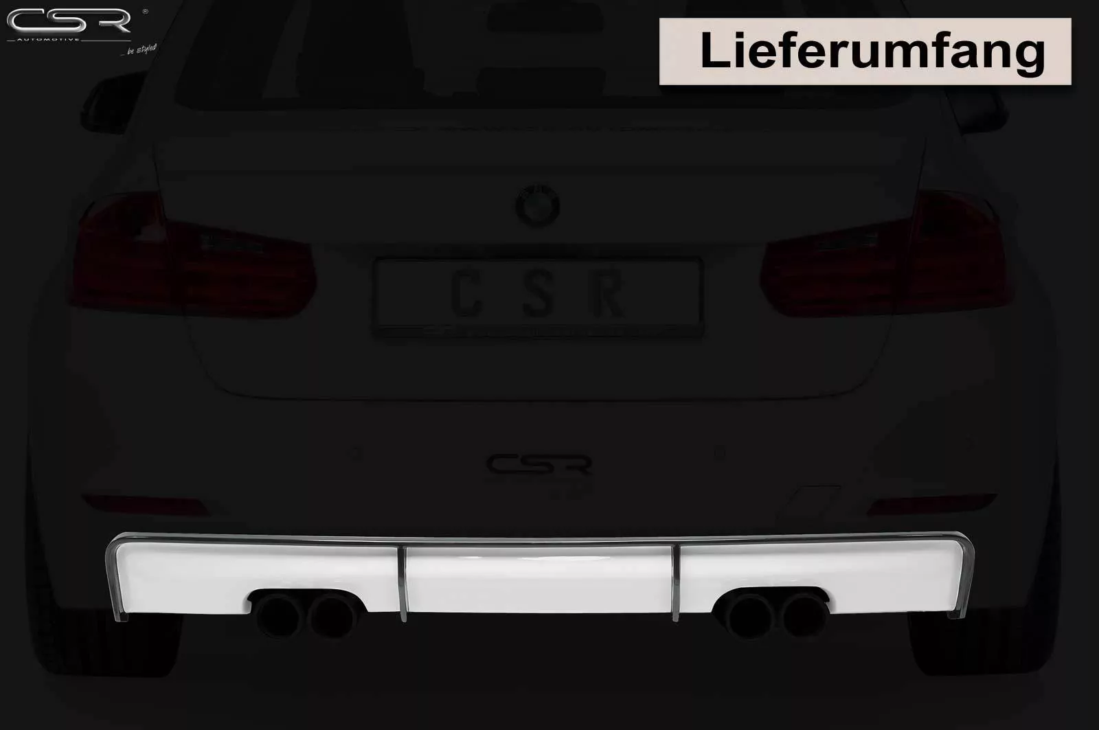 Heckansatz für BMW 3er F30, F31 Limo/Touring HA159