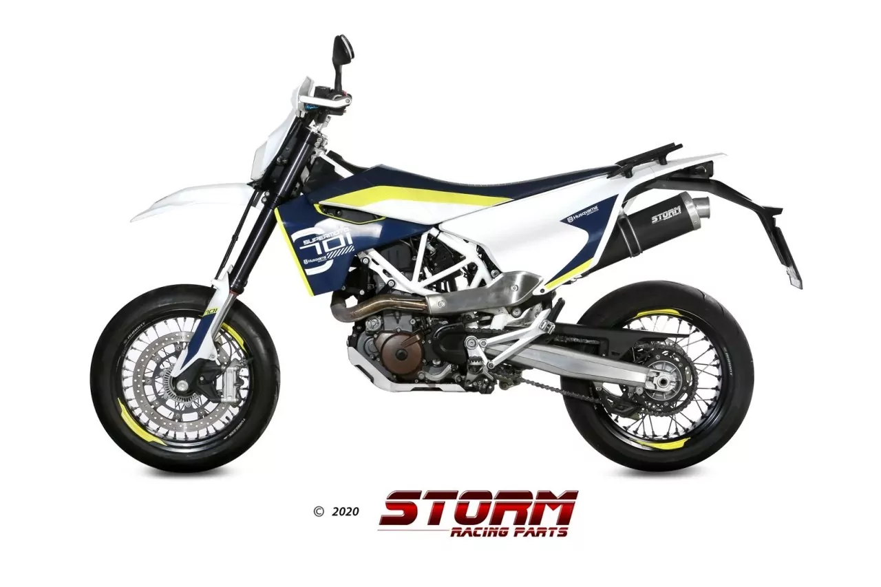 Storm By MIVV OVAL Schwarz HUSQVARNA 701 SUPERMOTO/ENDURO 17-19