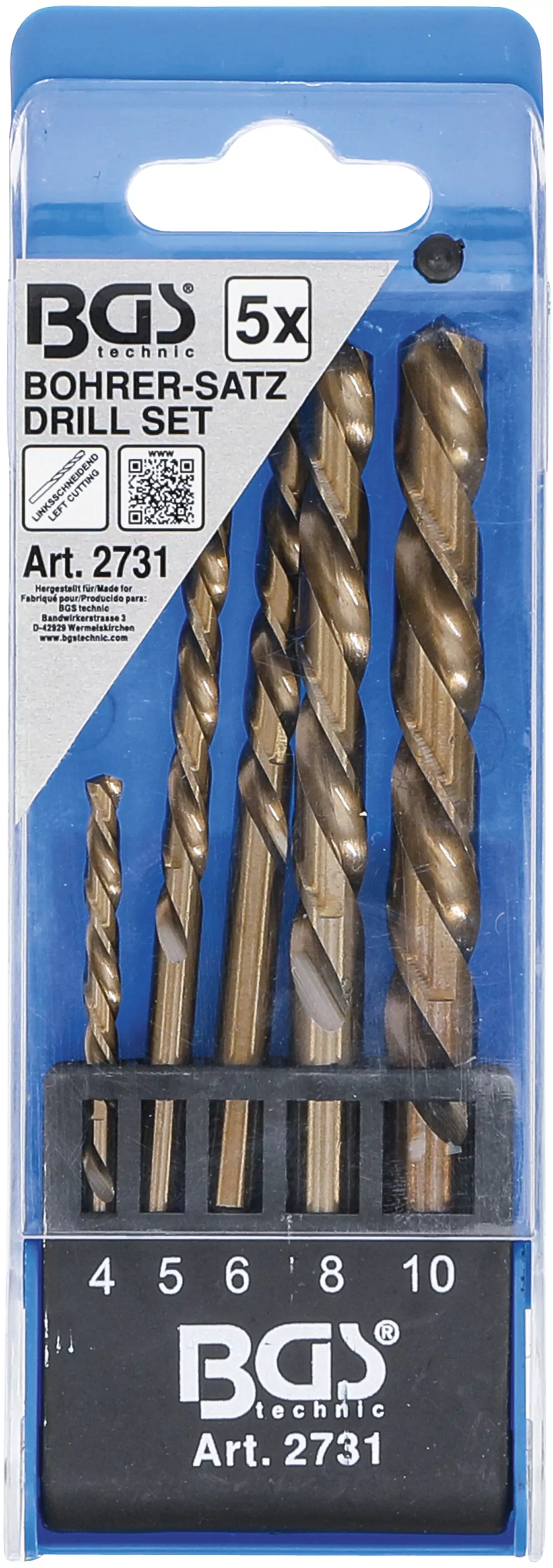 Bohrer-Satz | linksschneidend | 5-tlg.