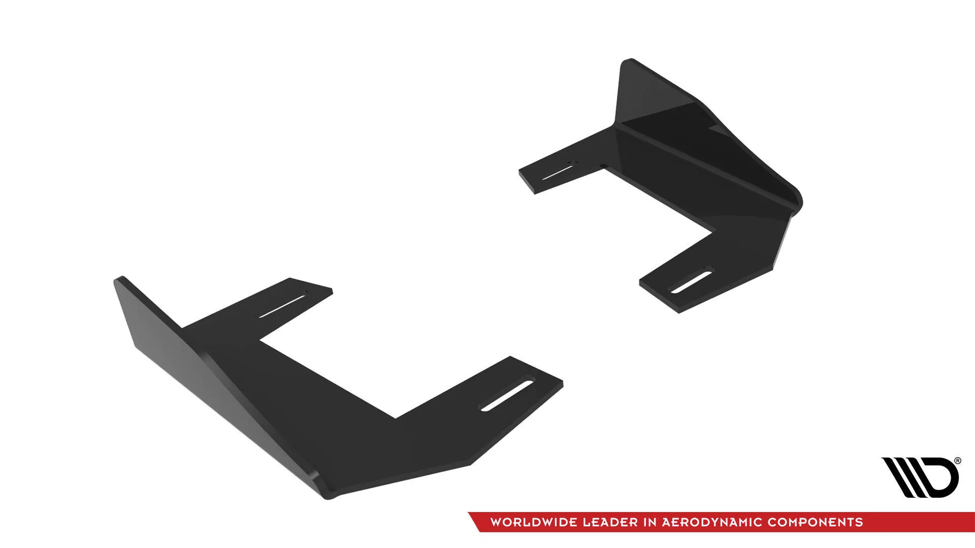 Hintere Seiten Flaps V.1 Für BMW 1er M-Paket / M135i / 128ti F40 Schwarz Hochglanz