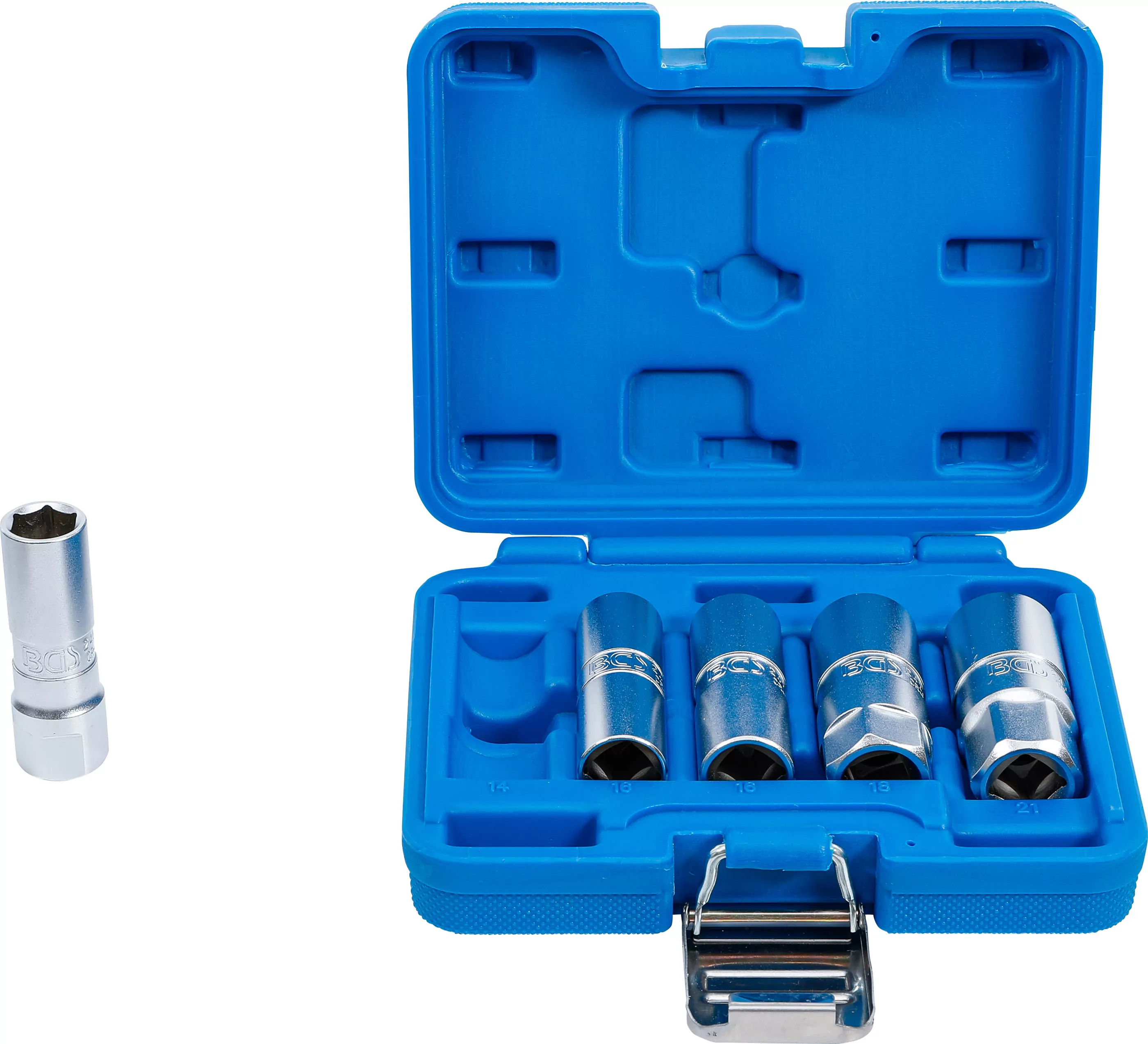 Zündkerzen-Einsatz-Satz Sechskant | Antrieb Innenvierkant 12,5 mm (1/2") | SW 14 - 21 mm | 5-tlg.