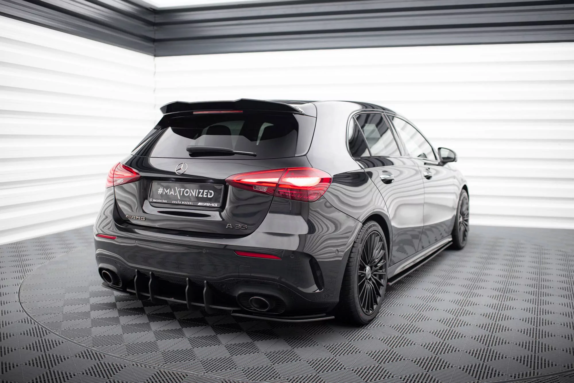 Street Pro Heck Ansatz Flaps Diffusor Für Mercedes-AMG A35 Hatchback W177