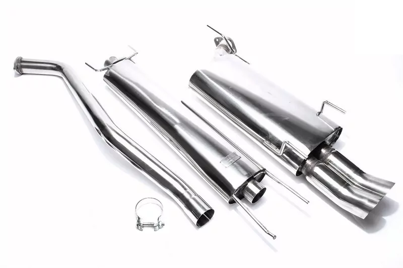 TA Technix Edelstahlanlage 2x76mm DTM passend für Vectra B, Vectra B-CC, Vectra B Caravan