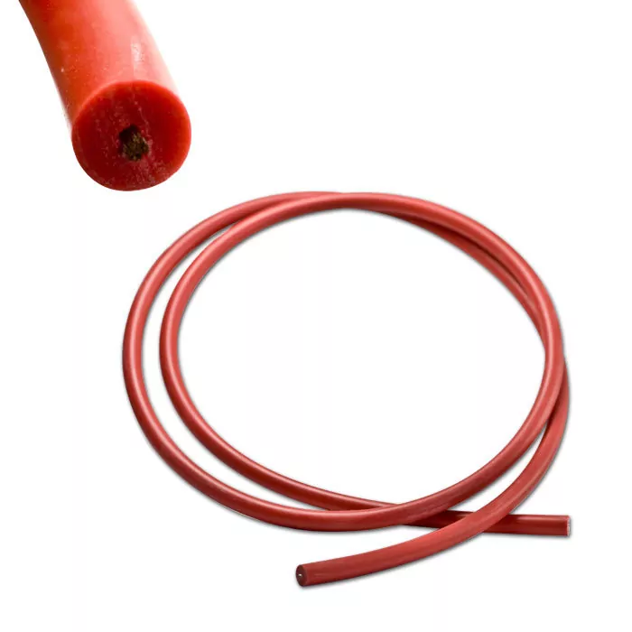 Zündkabel Silikon, 1 Meter, Ø 7 mm, rot