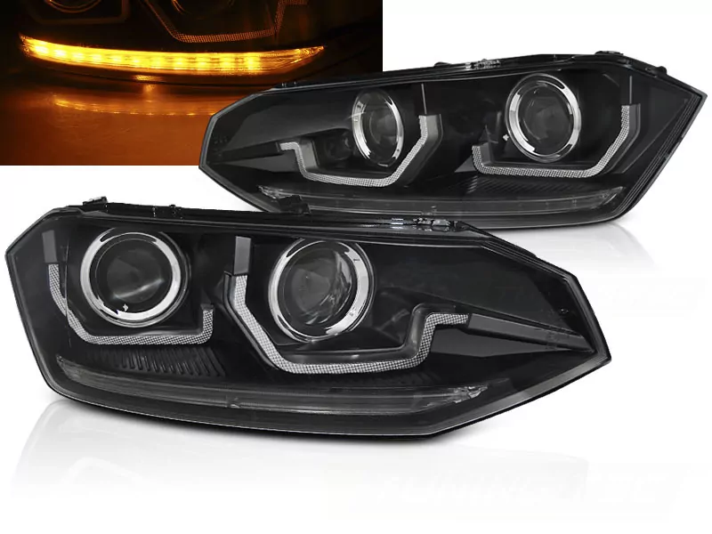 Vw Polo Vi 2g 17-21 Seq Led Black