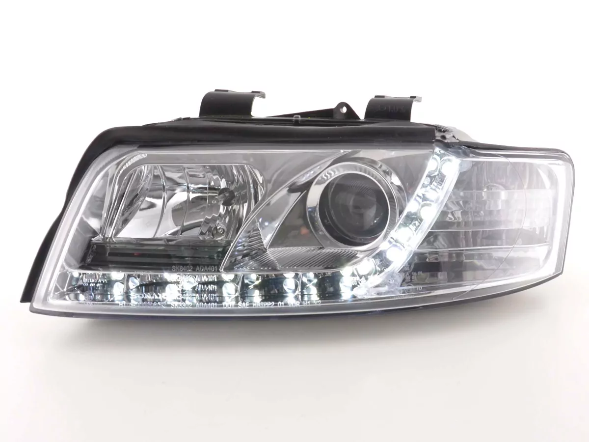 Scheinwerfer Daylight Audi A4 Typ 8E Bj. 01-04 chrom