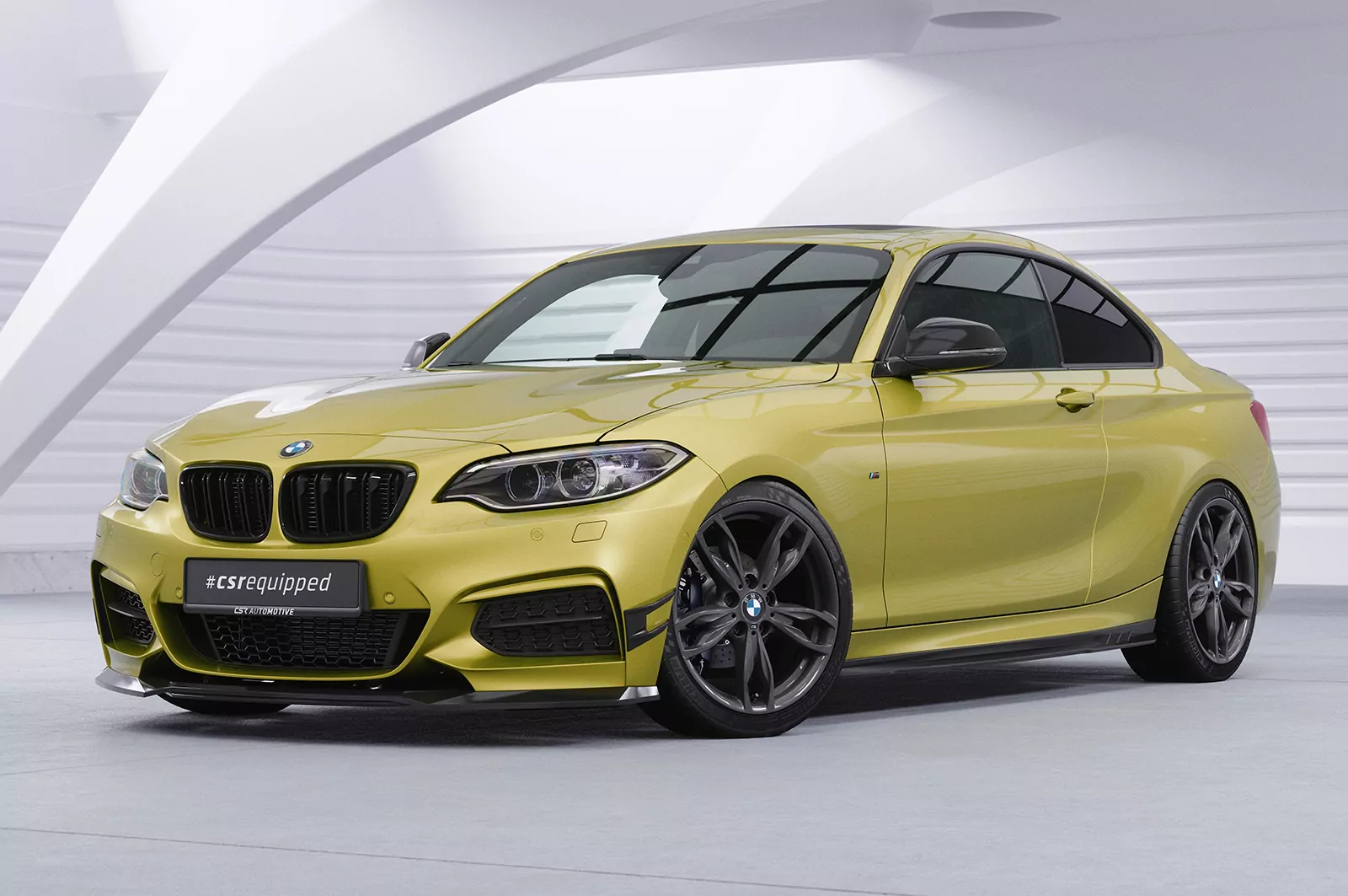 Performance Flaps für BMW 2er F22 / F23 (M-Paket, M2) FP027 Schwarz Strukturiert