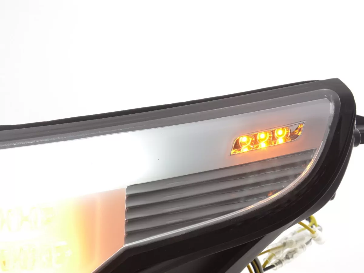 Scheinwerfer Set Xenon Angel Eyes CCFL BMW 5er E60/E61 Bj. 05-08 chrom für Rechtslenker