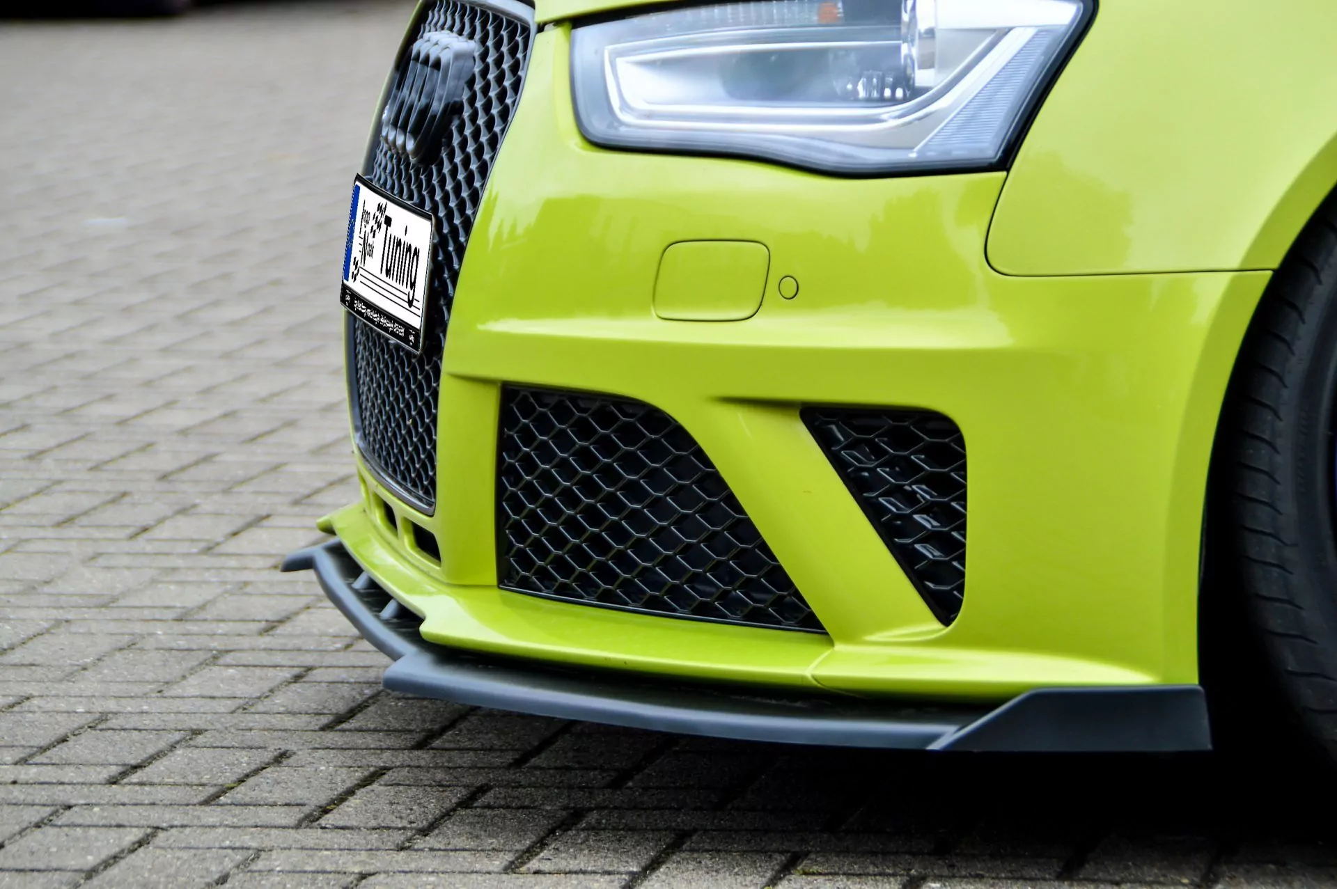 Cup Frontspoilerlippe mit Wing für Audi RS4 B8 Bj. 2012-2015