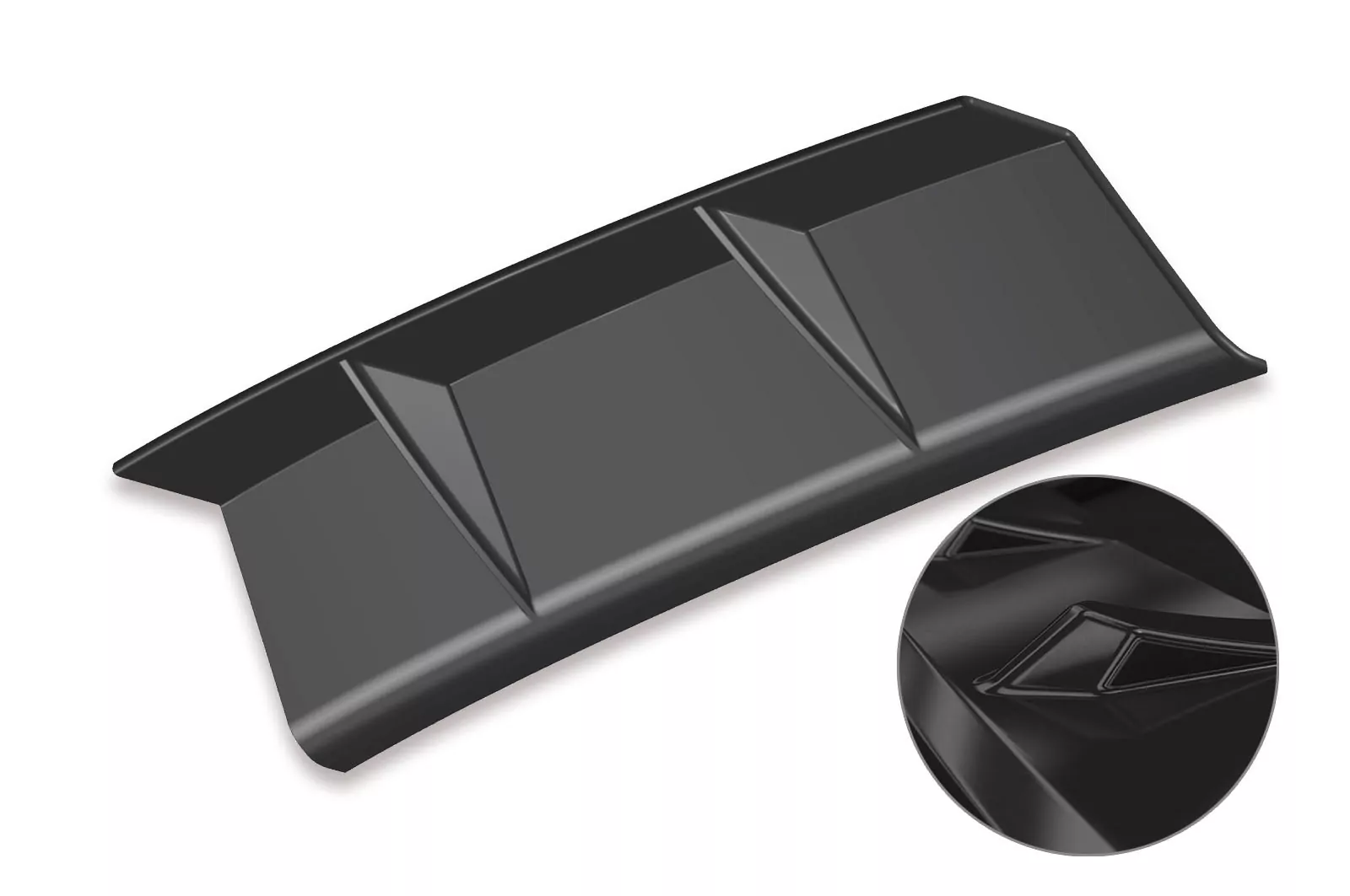 Heckansatz für VW Golf 7 Variant (vor Facelift) Glossy (schwarz hochglanz)