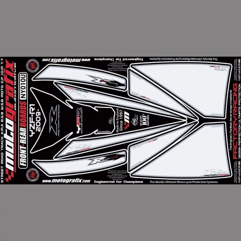 Motografix Steinschlagschutz Set Yamaha YZF R1 2009-2014 NY010U