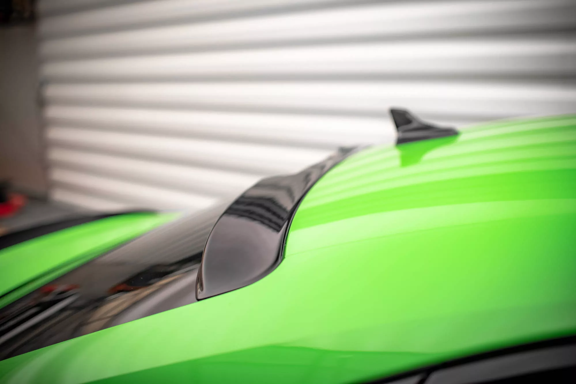 Heckscheiben Spoiler Für Audi RS3 Limousine 8Y Schwarz Hochglanz