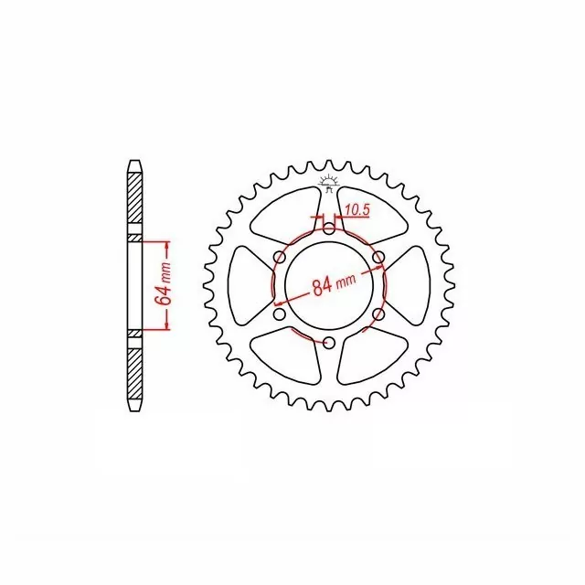 EK-Chain Kettensatz 530DEX für Suzuki GSX400 ED Modelljahr 1983-1987 Typ GK53C