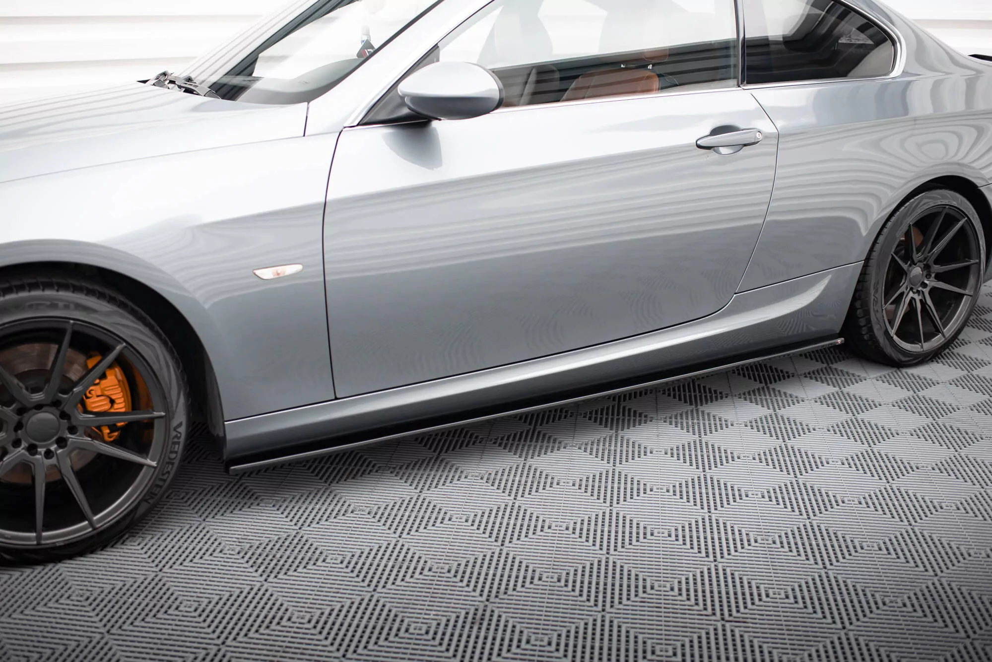 Seitenschweller Ansatz Passend Für Passend Für BMW 3er E92 M Paket Schwarz Hochglanz Schwarz Hochglanz