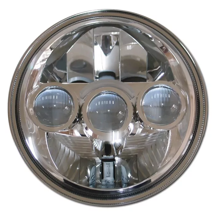 Led-scheinwerfereinsatz 7 Zoll, Fargo, Chrom, Ø=178 Mm, Abblend/ Fern- Und Standlicht, E-geprüft