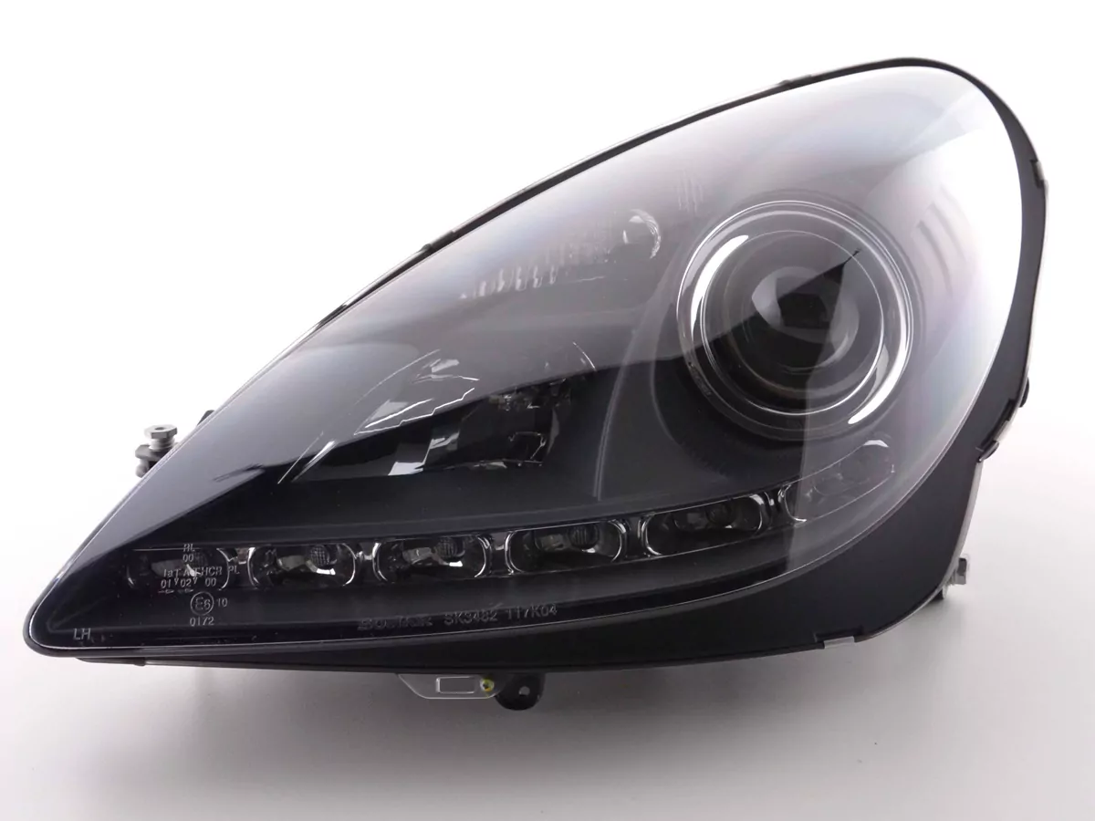 Scheinwerfer Set Daylight LED Tagfahrlicht Mercedes SLK R171 schwarz