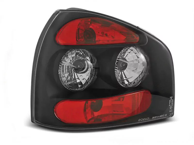 Tail Lights Black Fits Audi A3 8l 08.96-08.00