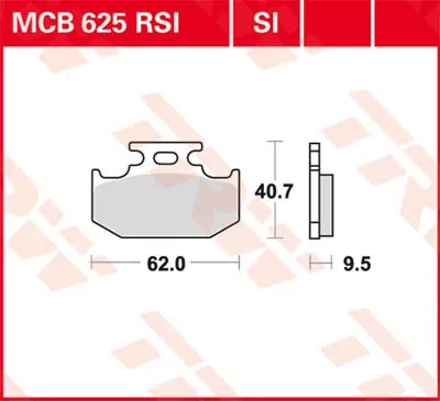 Scheibenbremsbeläge Mcb625rsi