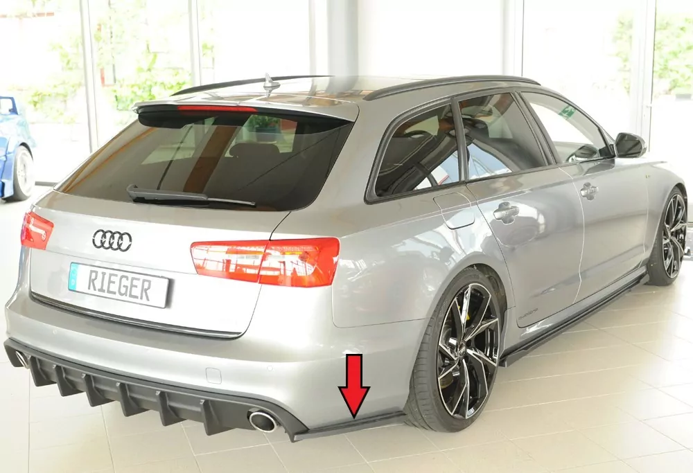 Rieger Heckschürzenansatz seitlich rechts für Audi A6 S6 (4G/C7) Lim. 02.12-08.14 (bis Facelift)