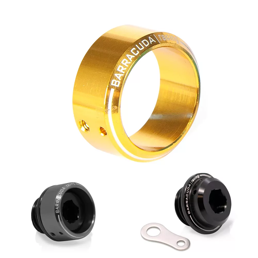 Gold eloxierter Einsatz für Öleinfüllschraube Ø 28 mm passend für BC-HN102 BC-YN102 und BC-SN102