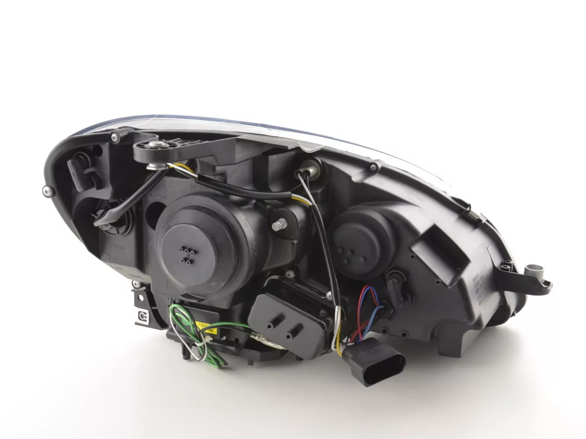 Scheinwerfer Set Daylight LED TFL-Optik Mercedes C-Klasse W204 Bj. 07-10 schwarz