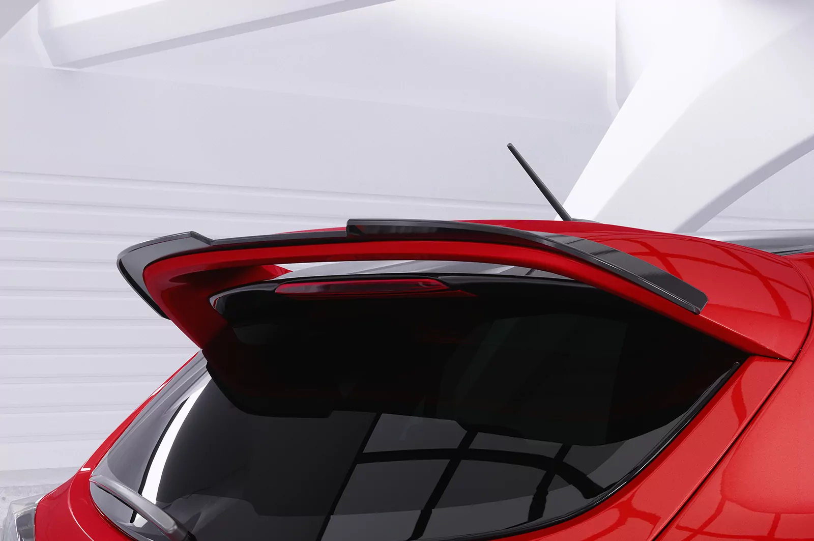 Heckflügel mit ABE für Mazda 3 (Typ BL) MPS HF920 Schwarz Strukturiert