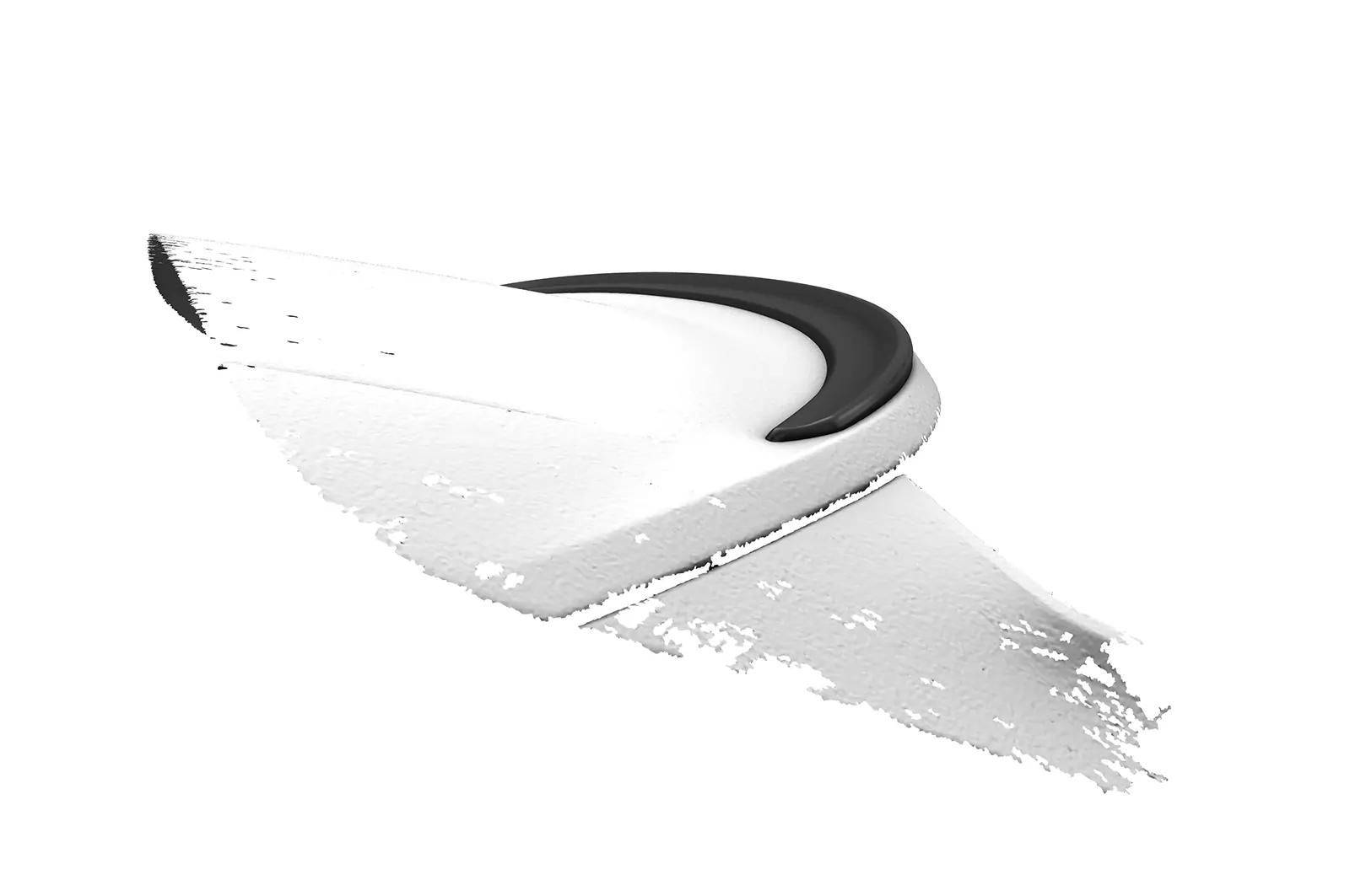 Heckflügel mit ABE für Audi Q3 (Typ F3) Sportback HF126 Schwarz Strukturiert