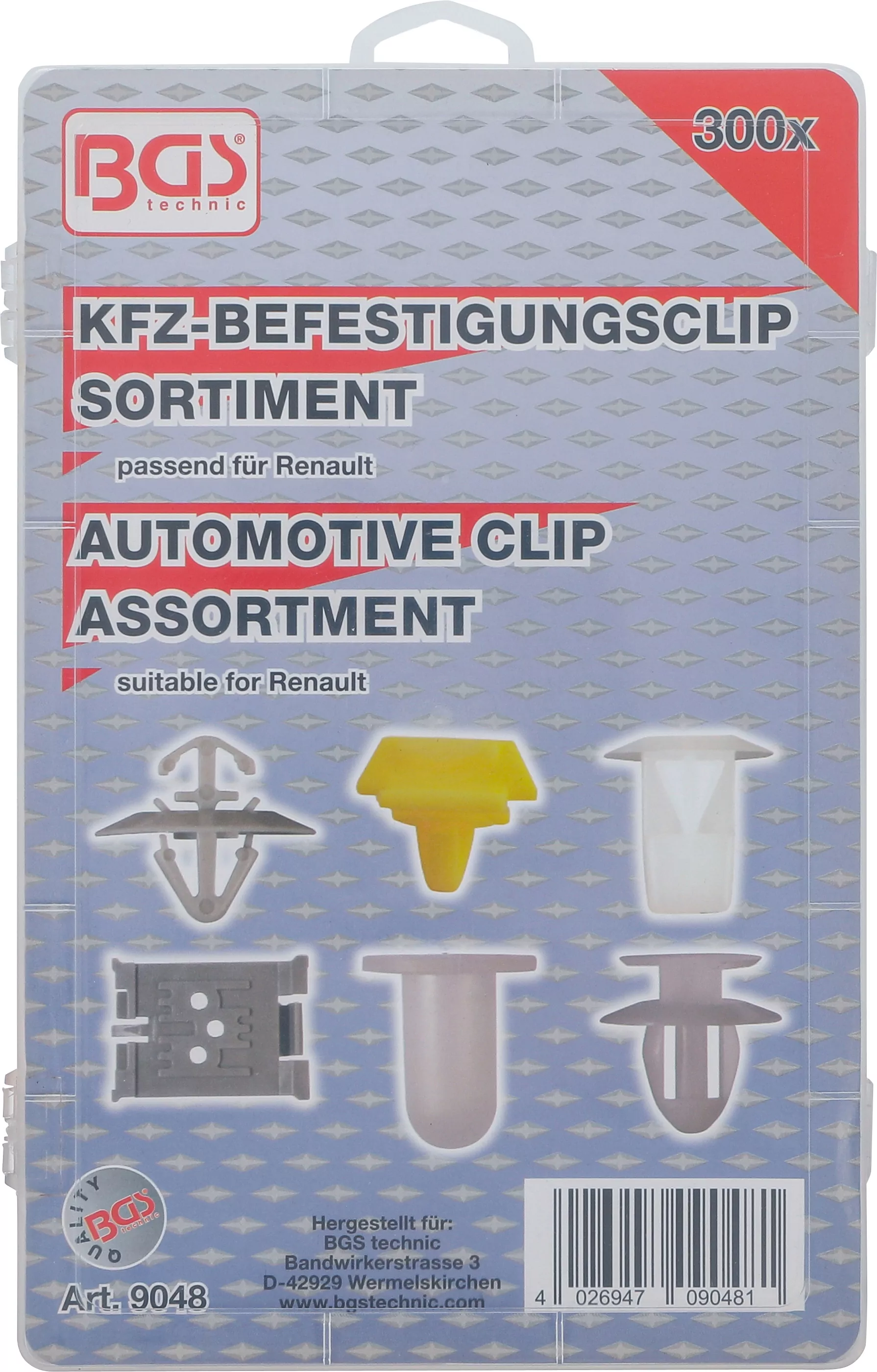 Kfz-Befestigungsclip-Sortiment für Renault | 300-tlg.