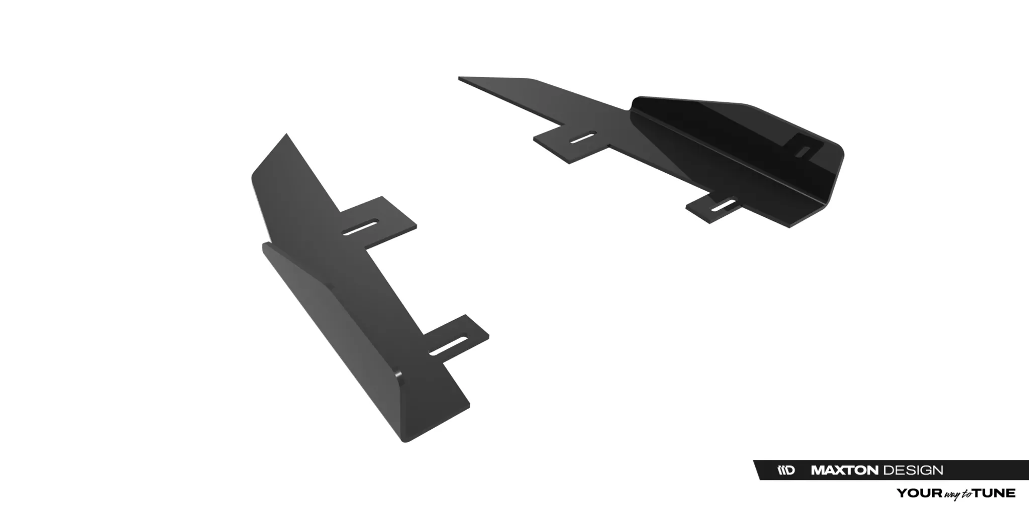 Hintere Seiten Flaps Für Ford Mustang Dark Horse Mk7 Schwarz Hochglanz