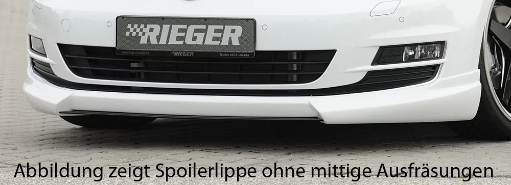 Rieger Spoilerlippe für VW Golf 7 - 3-tür. 10.12-12.16 (bis Facelift) carbon optik