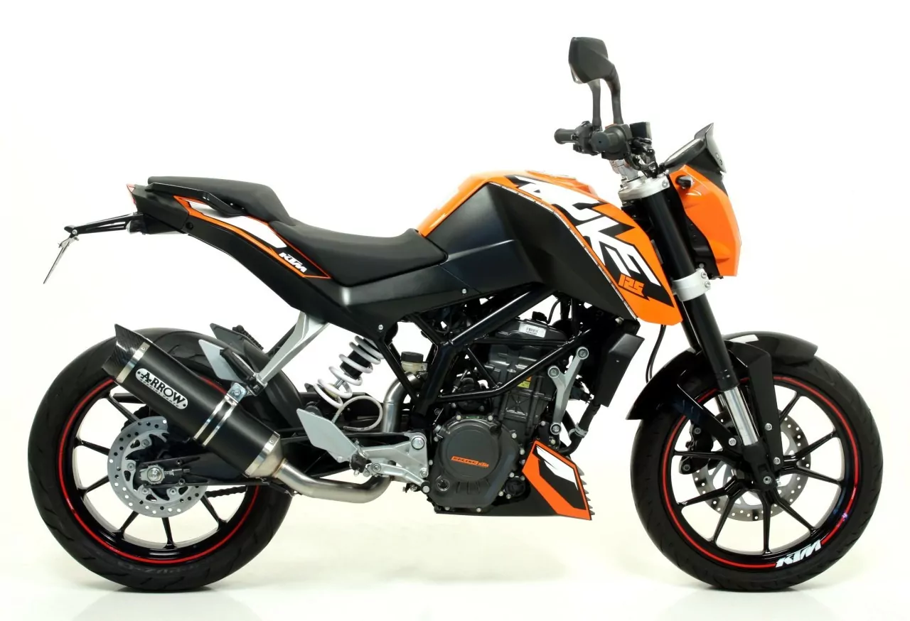 Arrow Thunder Aluminium Schwarz KTM Duke 125 11-16/Duke 200 11-14