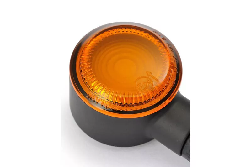 DAYTONA LED turn signal D-Light SOL, black, yellow glass