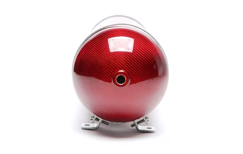 TA Technix nahtloser Lufttank 19 Liter / Lufttank rot mit echt Carbon Furnier