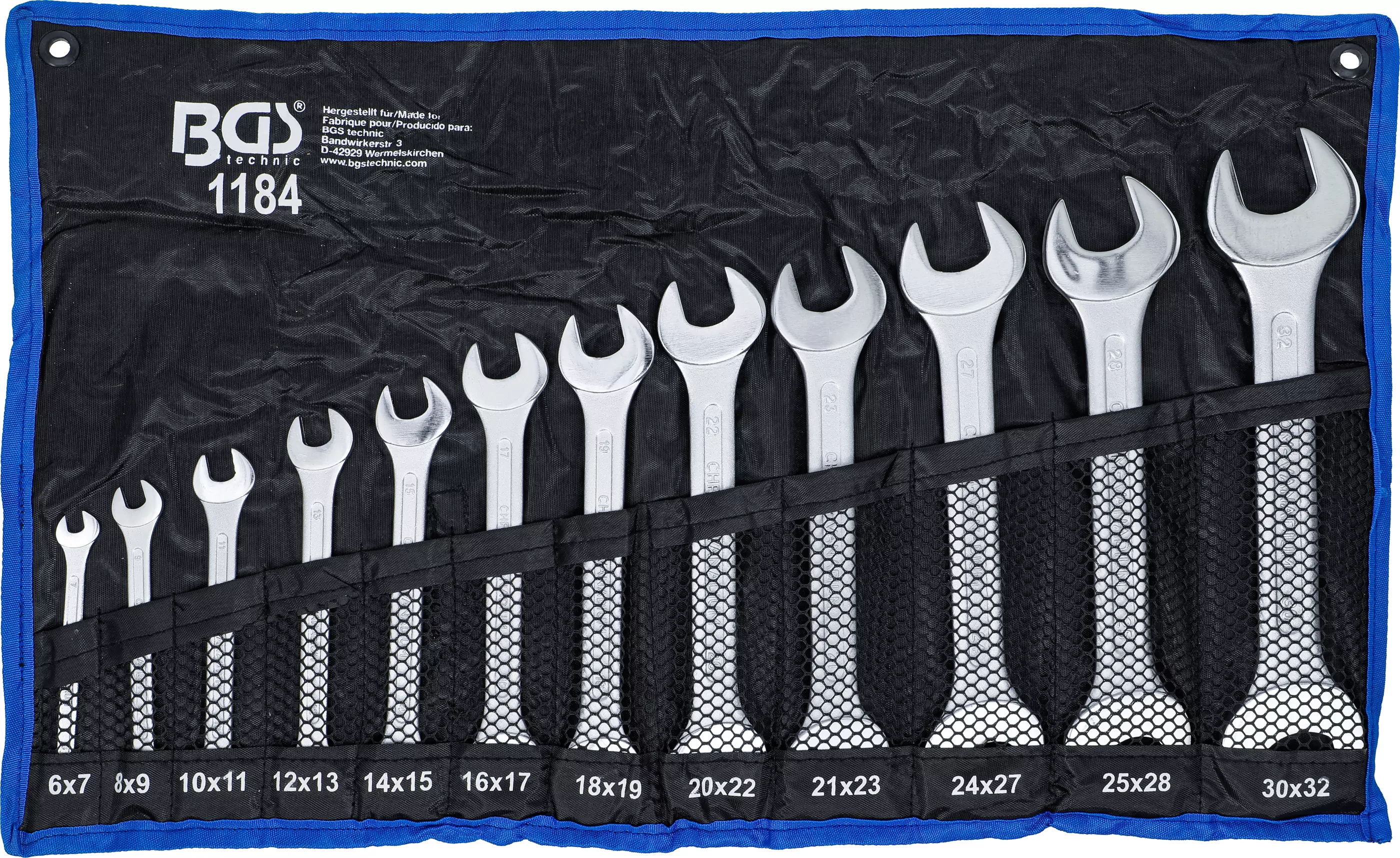 Doppel-Maulschlüssel-Satz | SW 6 x 7 - 30 x 32 mm | 12-tlg.