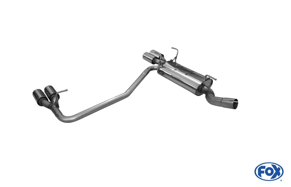 Opel Astra F Caravan  Endschalldämpfer rechts/links 3-Punkt Aufhängung Ø63,5mm - 2x80 Typ 13 rechts/links