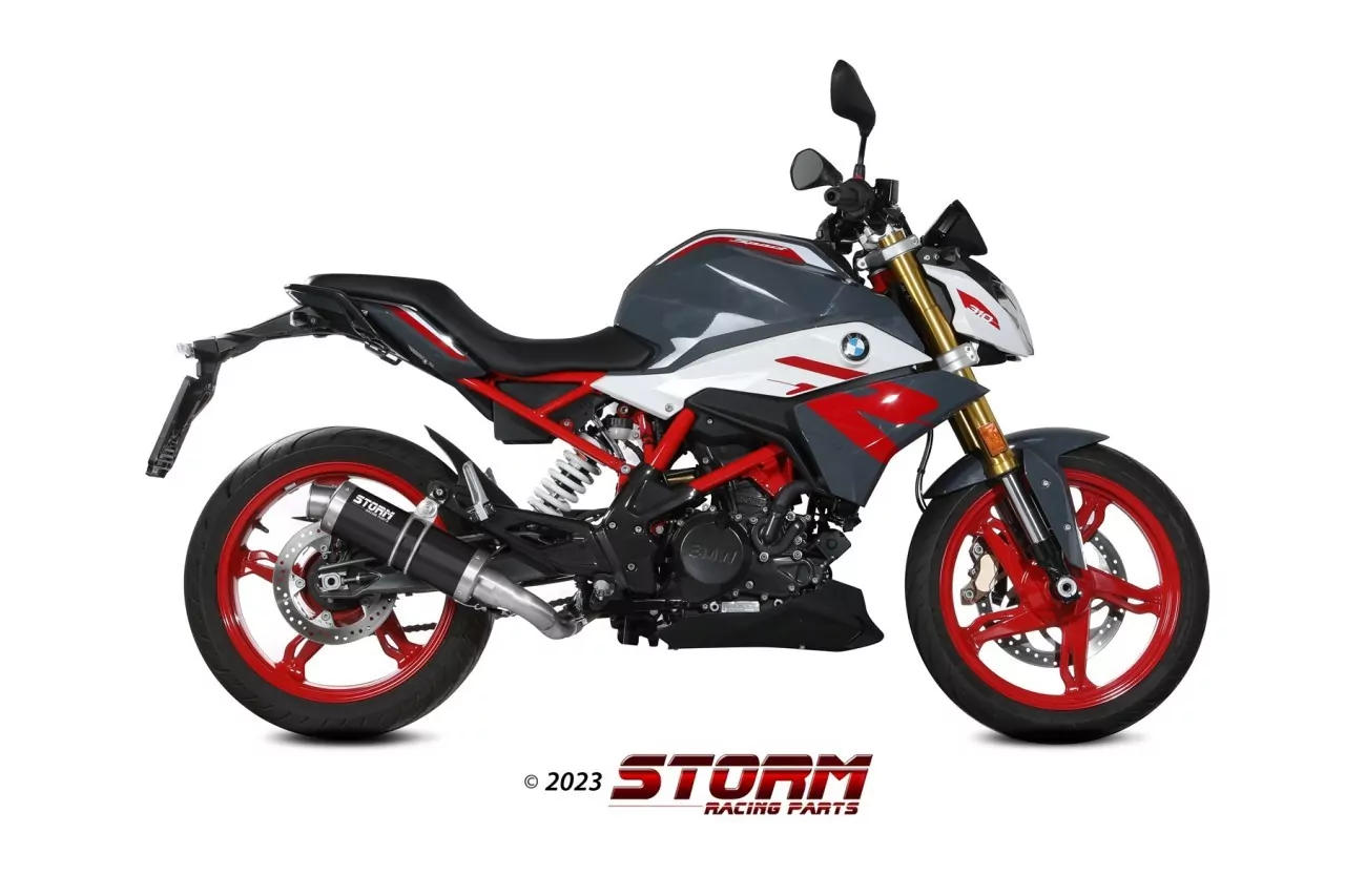 Storm By MIVV GP Edelstahl Schwarz BMW G 310 R 18-23
