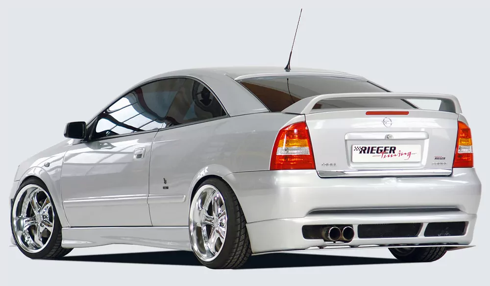 Rieger Heckansatz für Opel Astra G - Coupé  passt auch bei Cabrio carbon optik