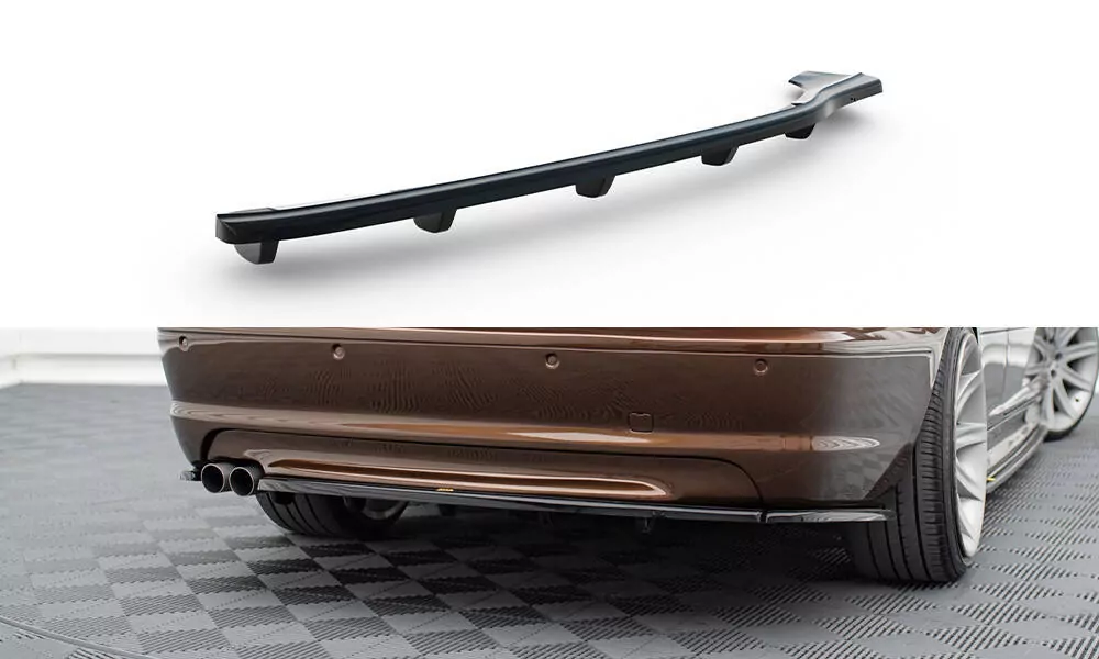 Mittlerer Diffusor Heck Ansatz Passend Für Passend Für BMW 3er E46 M Paket COUPE DTM LOOK Schwarz Hochglanz Schwarz Hochglanz