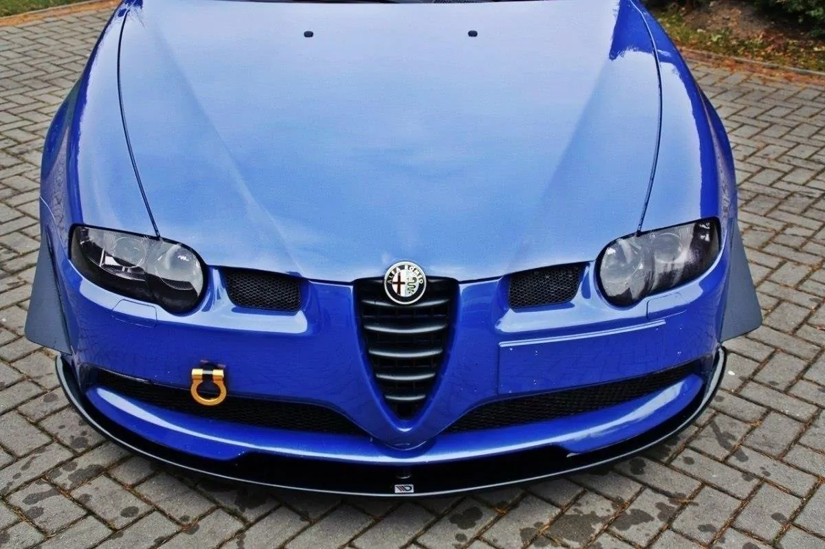 Front Ansatz Passend Für Passend Für ALFA ROMEO 147 GTA Schwarz Hochglanz Schwarz Hochglanz
