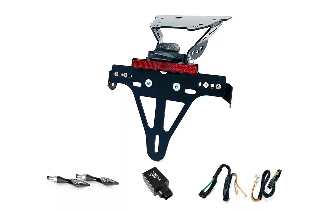 Kennzeichenhalter-Blinker-Kit XLED für Honda NC700S/750S Typ RC61/70 ab Modelljahr 2012 (Hinten)