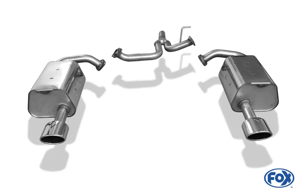 Mazda 6 GG/GY nicht Facelift/ nicht Allrad  Endschalldämpfer rechts/links mit Y-Verbindungsrohr - 115x85 Typ 32 rechts/links