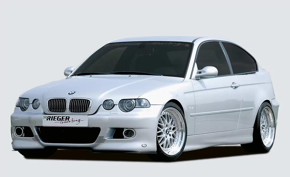 Rieger Spoilerstoßstange für BMW 3er E46 - Compact 02.02- (ab Facelift) carbon optik