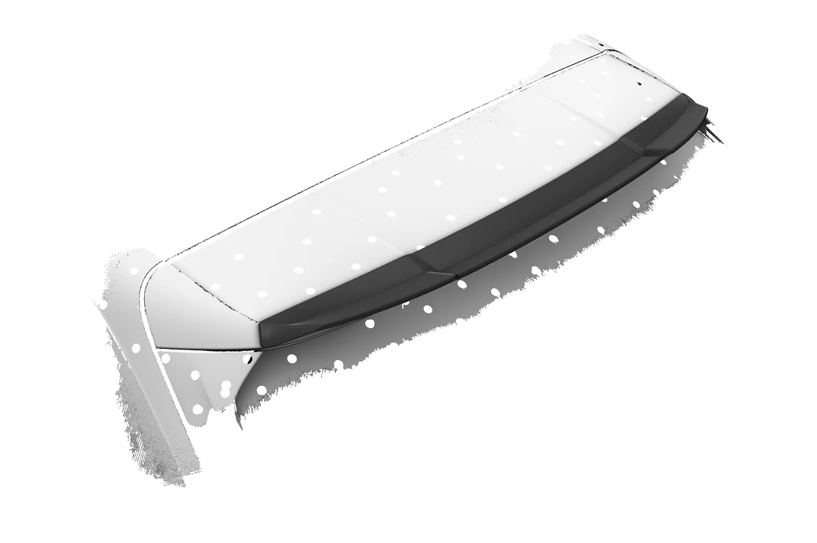 Heckflügel mit ABE für Audi A4 B9 (Typ 8W) Avant HF577 Strukturiert (schwarz matt)