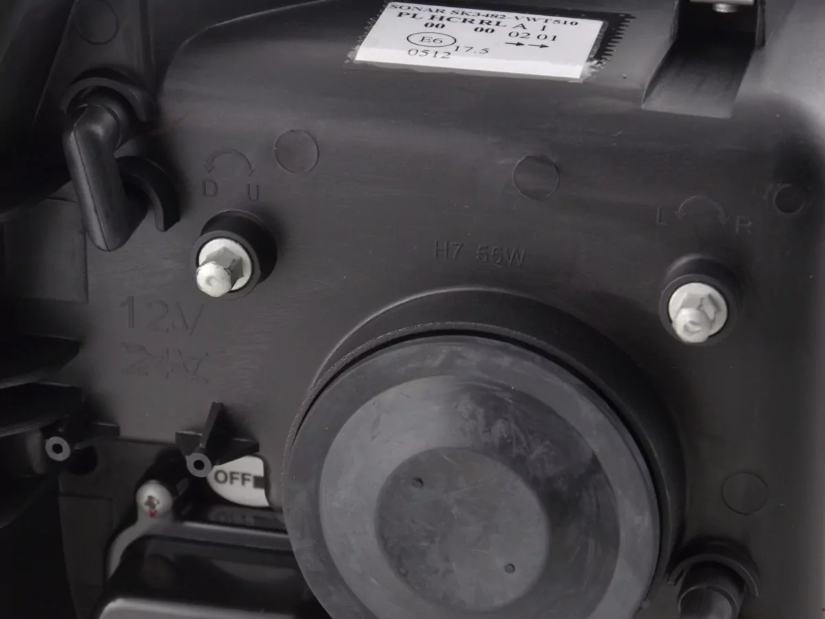 Scheinwerfer Set Daylight LED Tagfahrlicht VW Bus T5 Bj. ab 2009 schwarz