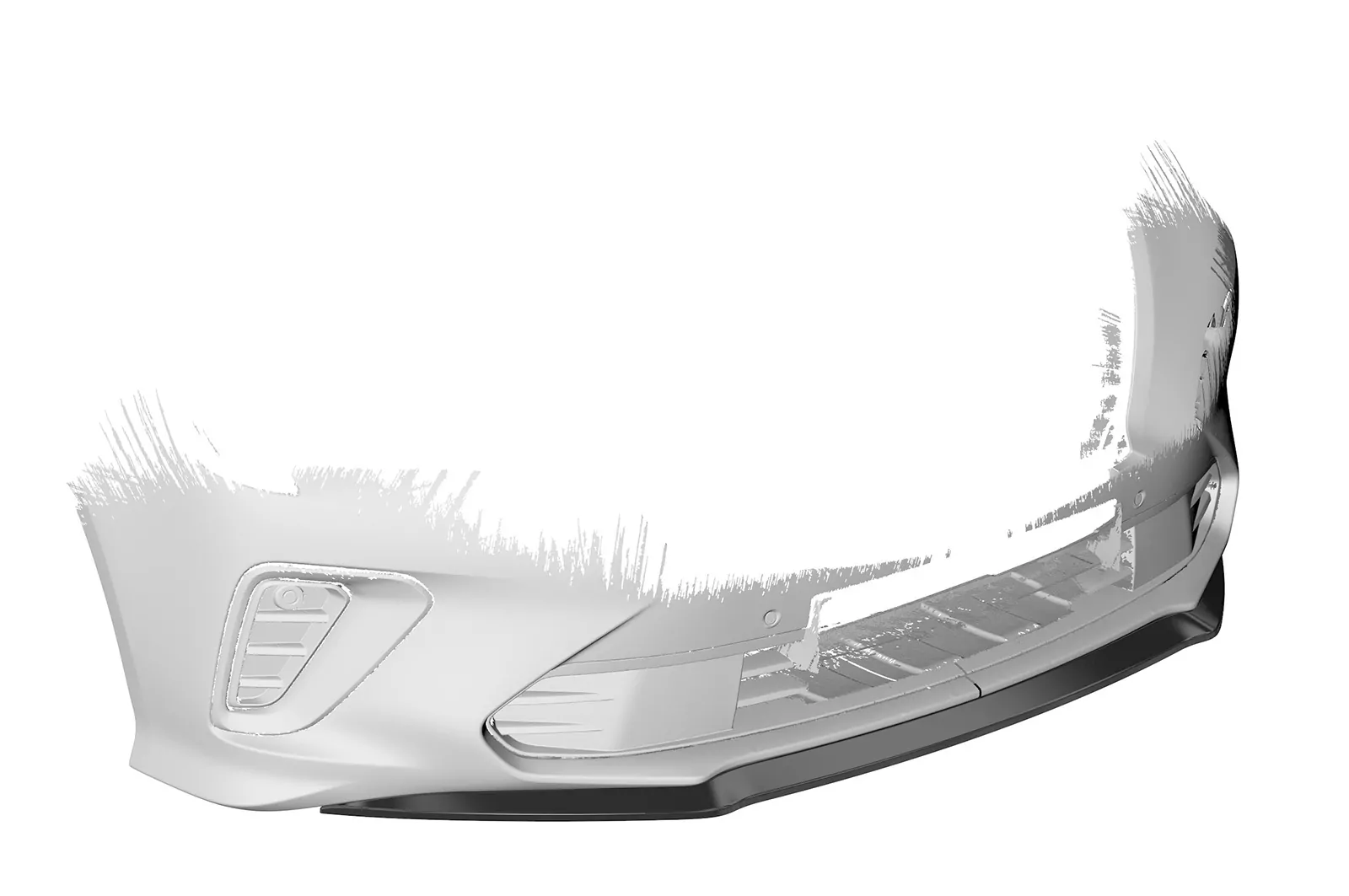 Cup-Spoilerlippe mit ABE für Opel Insignia B Gsi CSL505 Schwarz Strukturiert