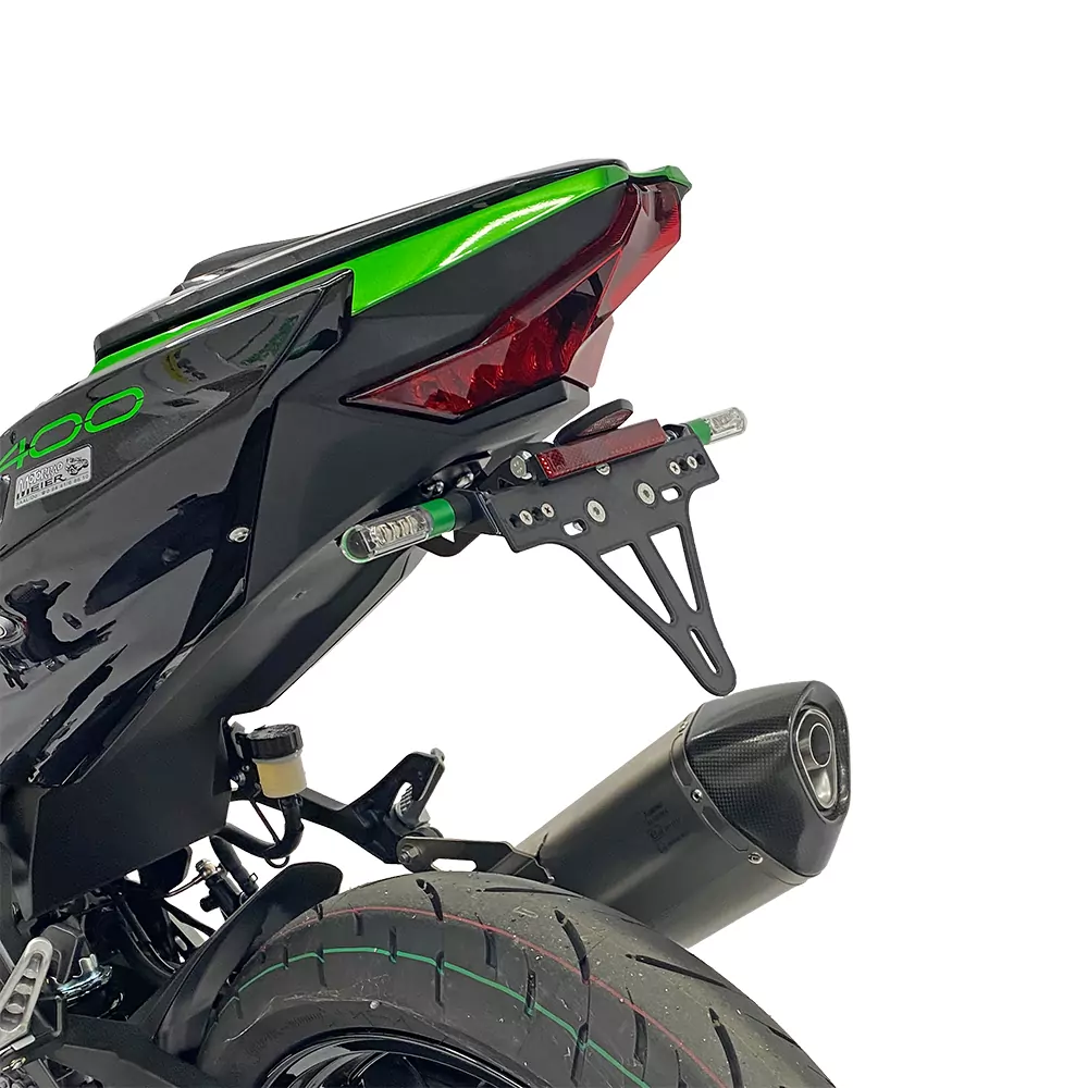 alpha Technik Kennzeichenhalter für Kawasaki Ninja 400 / Z400 Modelljahr 2018-