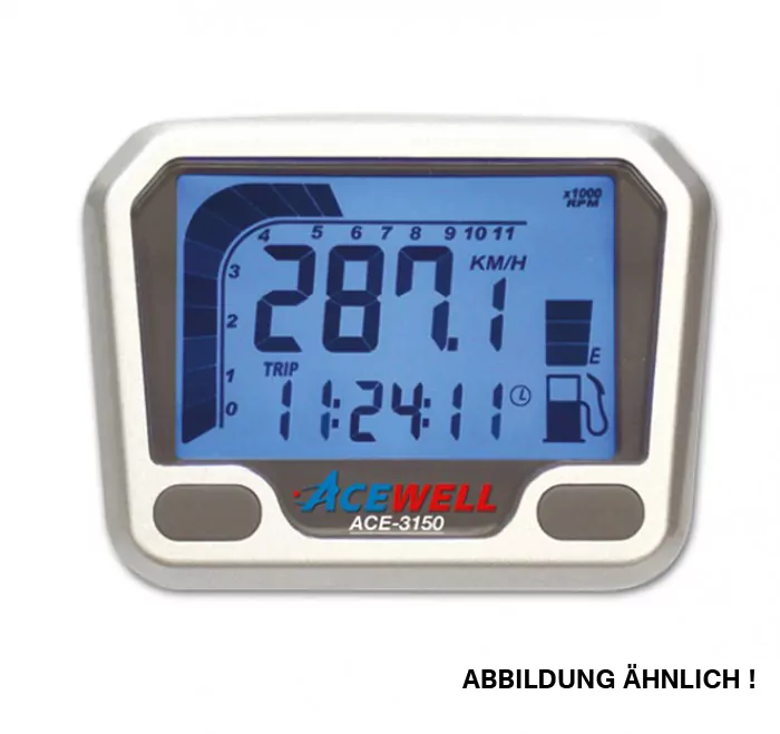 Multifunktionelles Digitalinstrument, Schwarz, Tacho-drehzahlmesser-uhr-tankanzeige, Tgb Version