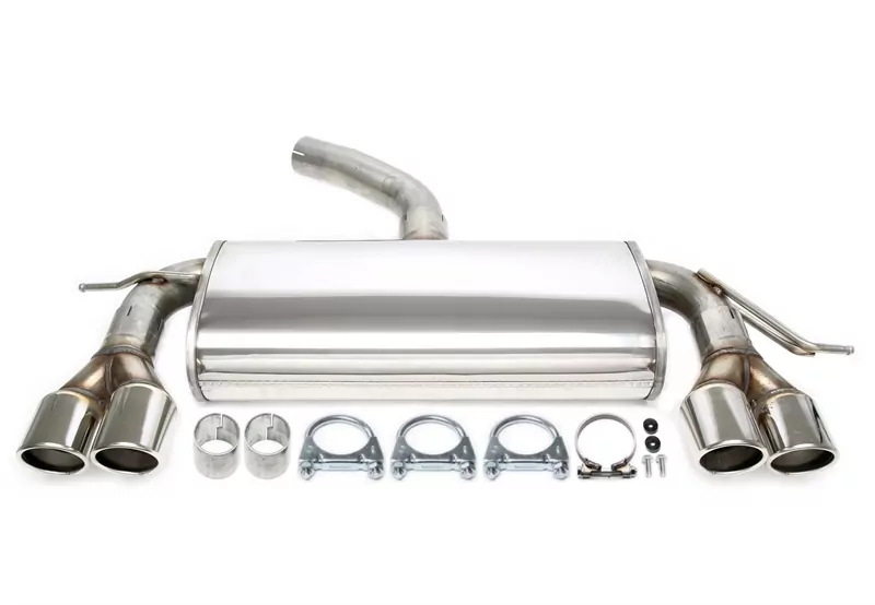 TA Technix Duplex Edelsportendschalldämpfer 2x80mm Links+Rechts passend für Audi A3 1.4+2.0TFSI Typ 8P/ VW Golf V/VI 1.4/1.8/2.0 Typ 1K