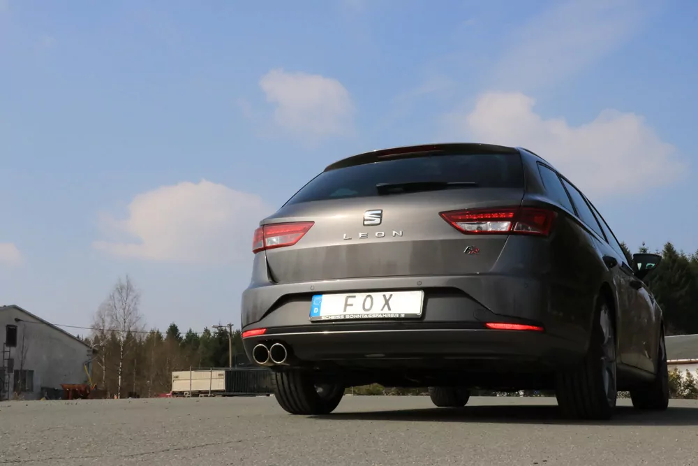 Seat Leon 5F ST - Einzelradaufhängung  Endschalldämpfer - 2x90 Typ 16