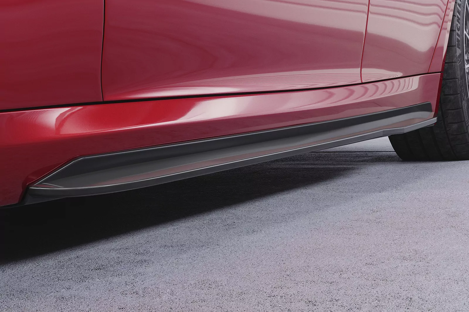 Seitenschweller für Alfa Romeo Giulia (Typ 952) SS567 Schwarz Strukturiert